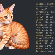 Purrpeek rendering system information in a terminal